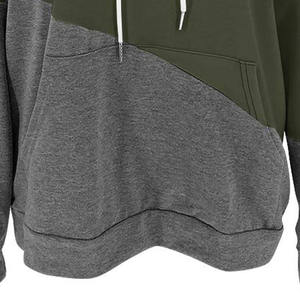 Sweat-shirt décontracté à manches longues tricoté gaufré imprimé sapin de Noël à paillettes pour femmes, tenue ample à capuche pour femme - Product Image 4