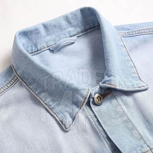 Veste en jean pour hommes imprimée de logo personnalisé de haute qualité grande taille XL saison d'hiver tissu paquet unique - Product Image 5