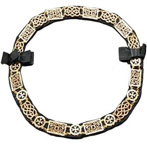 COLLAR DE CADENA DE REGULACIÓN GRAND OFICERS MALTA-CHAPADO EN ORO - Product Image 1