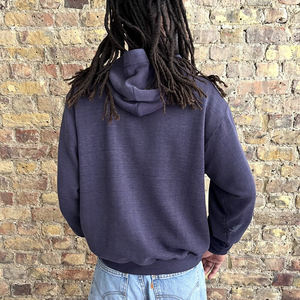 Custom Vintage Distressed Letter Embroidery Cropped Zipper Pullover Sunfade Acid Wash Men's Hoodies with 3D Print Sweatshirts - Product Image 2