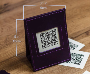 Custom Leather QR Code <strong>Menu</strong> Cover Cafe <strong>Menu</strong> <strong>Folder</strong> and Bar <strong>Menu</strong> Sign Quick Scan View Restaurant Supplies - Product Image 4