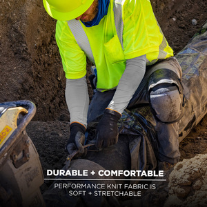 Manches de bras longues personnalisées en polyester/nylon respirant pour travaux de construction, protection UV, tissu compressif, impression de logo - Product Image 5