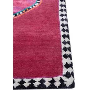 Alfombra Majnun Rosa y Morada, Tejida a Mano con Lana y Seda, Diseño Abstracto, para Hogar, Pasillo y Sala de Estar - Alfombras Jaipur ZA - Product Image 4