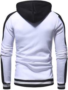 Sudadera con capucha de invierno para hombre Impresión digital con cuentas 100% Algodón Fleece Sudadera con capucha de manga larga - Product Image 4