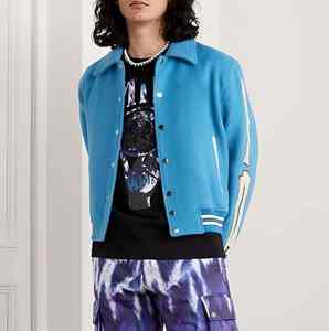 2025 vente en gros nouvelle tendance logo personnalisé nouvelle mode élégant logo personnalisé femmes recadrée varsité veste - Product Image 5