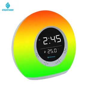 Nhà máy trực tiếp Loa răng xanh với bộ sạc không dây di động RGB LED ánh sáng không thấm nước Loa bluetooth không dây