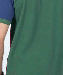 Venta al por mayor verano nueva camiseta a rayas para hombre patrón sólido manga corta para Polo Golf y chándal diseño ODM suministro - Product Image 3