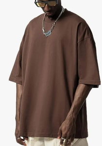 Recién llegado, camisetas deportivas Unisex informales, camiseta de gran tamaño de manga corta con cuello redondo, Color sólido hecho 100% algodón, diseño Simple a la moda - Product Image 5