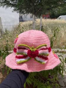 Sombrero de Ganchillo Estilo Europeo Americano Unisex, Protección Solar Diaria para Fiestas al Aire Libre, para Niños y Adultos en Verano - Product Image 2