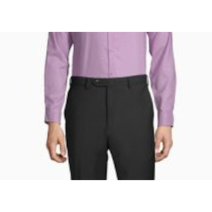 Camicia da Uomo Calvin Klein Slim-Fit Tinta Unita Rosso Bacca XL (17.5/36-37) in Tessuto Popeline Antipiega Stile Casual Fornitura ODM - Product Image 3