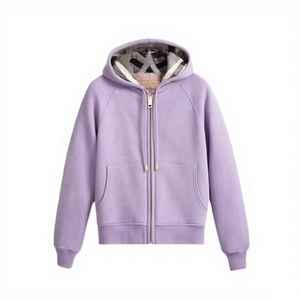 custom High Quality Soft Cotton <b>Zip</b>-<b>up</b> <b>Jacket</b> for Women Custom Logo Hoodie Casual for Winter Autumn hoodie - Product Image 4