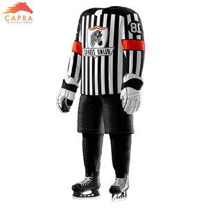 Uniformes de Hockey sobre Hielo de la Marca CAPRA, Conjuntos de Camisetas de Entrenamiento para Equipos, 100% Poliéster con Transferencia Térmica, Venta al Por Mayor de Fábrica, Personalizados, de Alta Calidad - Product Image 4