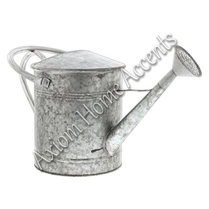 Regadera de cerámica hecha a mano gris oscuro Diseño moderno y elegante de Axiom Home Accents para plantas de interior Material metálico - Product Image 3