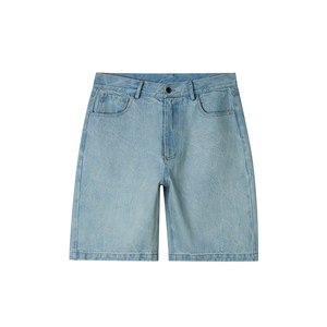 Logotipo personalizado Venta al por mayor Personalizado ZY Hombres Cremallera Fly Loose Fit 100% Algodón Pantalones de mezclilla Baggy Jots Skate Jeans Shorts - Product Image 6