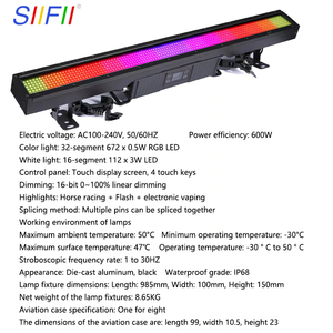 Luce Stroboscopica DJ IP65 da Esterno 32+16 Segmenti RGB con Effetto Strobo Lungo e Tempestoso per Bar, Feste, Compleanni e Palcoscenici - Product Image 6