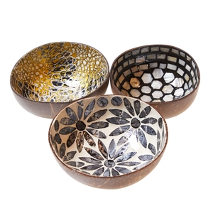 Bol de coquille d'oeuf à la noix de coco écologique innovant poli durable avec la technique de peinture laquée - Product Image 2