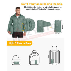Veste matelassée à la vente chaude, en nylon/polyester, veste d'hiver de haute qualité, veste matelassée pour hommes - Product Image 3