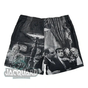 ¡Novedad de 2023! Pantalones cortos de playa personalizados al por mayor, patrón sólido de algodón con bolsillo lateral, logotipos Vintage, ropa de calle informal, talla 6XL - Product Image 2