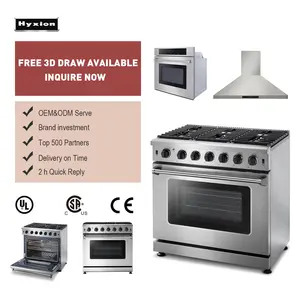 Hyxion oven home baking oven stove with kitchen stove and range cooking gas stove cooker