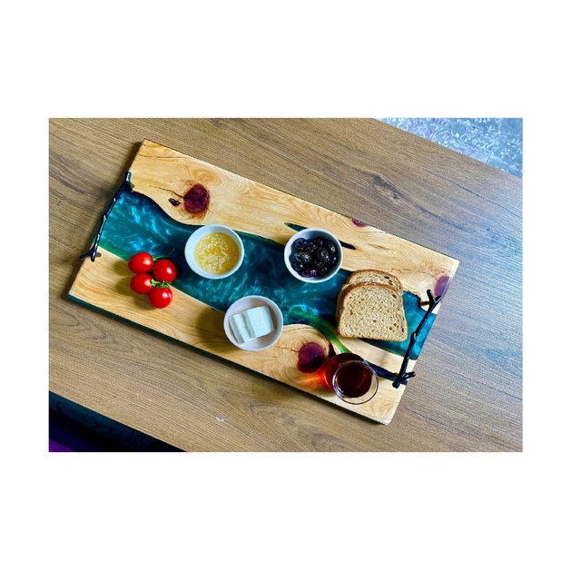 Epoxy Resin Platter Handmade Resin Tray Modern for Wedding Gifts Wholesale Price From India handicrafts