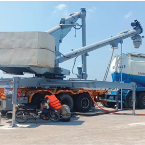 Déchargeur de ciment pour navires développé pour une utilisation portuaire et terminale, offrant une capacité de déchargement contrôlée et une réduction des pertes de matériaux - Product Image 1