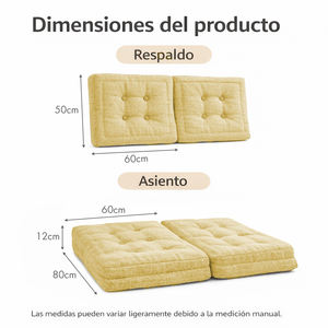 4 coussins de palettes de jardin indépendants pour l'extérieur, 80x60 cm (assise), 50x60 cm (dossier), épaisseur 12 cm, durables pour usage extérieur - Product Image 5