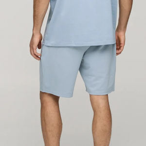 กางเกงขาสั้นผู้ชายพิมพ์ลายแบบกำหนดเองแฟชั่นสตรีทแวร์พร้อมเชือกผูกเอวกลางลำลองมีกระเป๋าด้านข้าง - Product Image 4