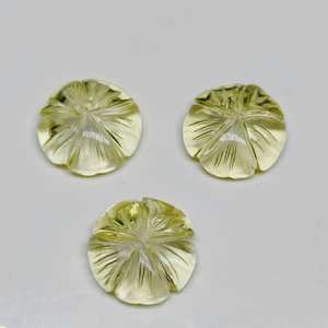 พลอยเลมอนควอตซ์ธรรมชาติ 100% รูปทรงแฟนซีแกะสลัก ขนาด 16 มม. สำหรับทำเครื่องประดับและงานฝีมือ - Product Image 3