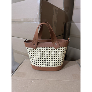 Panier de rangement en rotin Hanoi HUONGDANG, sac fourre-tout multifonction écologique réutilisable en paille, sac de plage 2023 pour femme - Product Image 3
