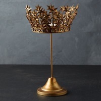 Couronne en métal Décoration royale et élégante Matériau de haute qualité Idéal pour la décoration de bureau à domicile et d'événement de luxe