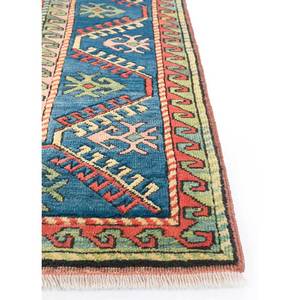 Alfombras de Lana Anudadas a Mano con Diseño Geométrico Nuray, 9x12, Rectangulares Abstractas para Pasillo, Sala de Estar o Dormitorio, Combinación de Colores Rojo y Naranja -Pae-956 - Product Image 4