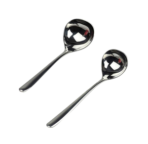 Cuillère à soupe en acier inoxydable Fabricant Impression personnalisée Cuillère à soupe moderne personnalisée Pièce d'argenterie en or - Product Image 3