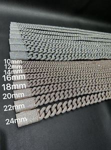 VVS Moissanite Cuban Link Chain: 925 Sterling <b>Silver</b> Hip Hop <b>Necklace</b> - Product Image 2
