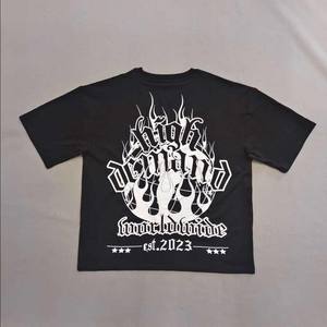 เสื้อยืดผ้าฝ้ายคุณภาพสูง250กรัมสำหรับผู้ชายเสื้อยืดพิมพ์ลายขนาดใหญ่น้ำหนักมากเปล่าสำหรับผู้ชายเสื้อยืดผ้าฝ้าย100% ซักกรด - Product Image 6