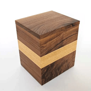 Vente en gros de style américain urne en bois personnalisée pour les cendres pour adultes du Vietnam fournitures funéraires - Product Image 1