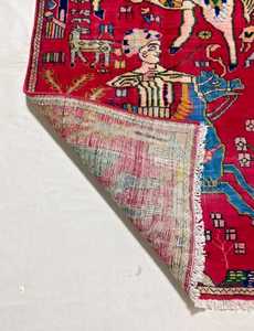 Alfombra pictórica anudada a mano afgana alfombra de animales tamaño 5x3,6x9,9x12 tamaño personalizado disponible - Product Image 5