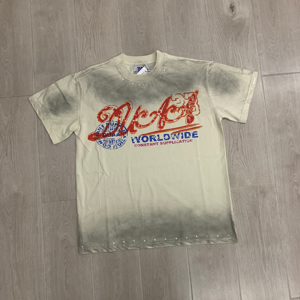 Camiseta DUAA SS Nueva Más Vendida, con Pedrería, Estilo Vintage, Perforada, Transpirable, de Algodón Puro, de Manga Corta - Product Image 1