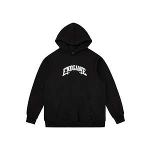 Nouveau Hoodie Unisexe Automne Hiver 410 grammes 100% Coton Polaire avec Applique Brodée Unie et Techniques de Lavage à l'Acide Coupe Classique - Product Image 4