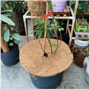 Alfombrilla de fibra de coco ecológica para plantas, disco de fibra de coco Natural para Base de árbol, Control de malezas, humedad, decoración de jardín - Product Image 2