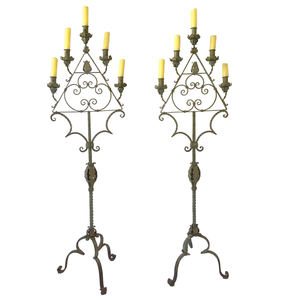 Metal Candelabra 5 Arm for <b>Lighting</b> Decoration for Home Hotel Wedding <b>Candle</b> Stand <b>Candle</b> Holder Good Quality Handicraft Designs - Product Image 1