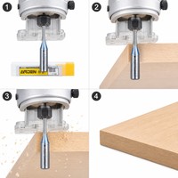 Fraise droite TCT Arden de haute qualité à queue de 1/2 pouce pour CNC, ODM OEM, 21000 tr/min, avec anneau de positionnement intelligent 5 mm