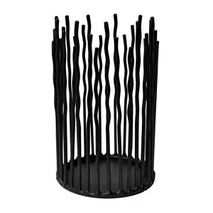 6-Pack <b>Black</b> Metal Wire Eco-Friendly Candle Holder Elegant <b>Lanterns</b> & Candle Jars for Home Decoration Christmas - Product Image 1