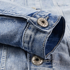 Costume en jean premium pour homme, tenue décontractée moderne, ensemble élégant assorti pour un usage quotidien, bureau, voyage et confort en extérieur - Product Image 5