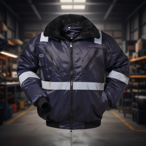 4-in-1 ROGNAN <b>Pilot</b> <b>Jacket</b> Navy NORWAY Workwear with Multiple Uses - Product Image 3