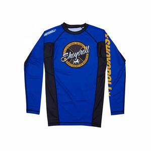เสื้อรัดกล้ามเนื้อ MMA Shoyoroll คุณภาพสูง แห้งเร็ว แขนยาว สีพื้น สำหรับฝึกซ้อมและแข่งขันยิวยิตสู - Product Image 5