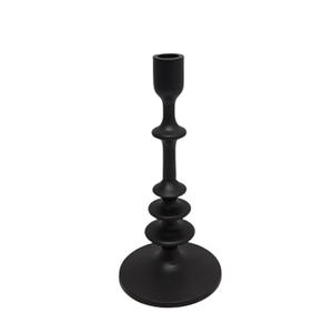 Atractivo soporte de vela de Color negro Aspecto mate hecho a mano metal decorativo para decoración de fiesta uso hecho a mano - Product Image 1