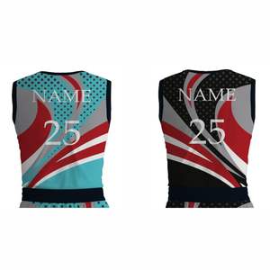 Conjuntos de baloncesto personalizados para hombres, transpirable, reversible, sublimación, uniforme de baloncesto reversible para jóvenes - Product Image 5