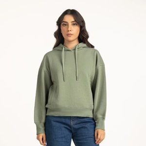 Sudadera con Capucha para Mujer, Elegante, Casual, Cómoda, Transpirable, Ecológica, Tejido de Punto, para Invierno y Verano, con Logotipo Frontal - Product Image 1