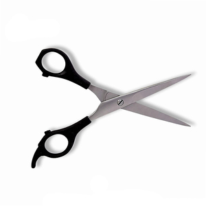 Ciseaux de coupe de cheveux de coiffeur personnalisés couleur noire poignée métal acier ciseaux de coupe de cheveux pour la beauté - Product Image 2