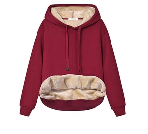 Sweat à capuche court pour femme avec poches Sweat à capuche court Streetwear décontracté en laine de haute qualité avec design entretenu OEM - Product Image 6